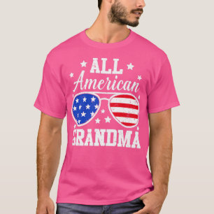 All American Grandma 4th of July Family Matching T-Shirt