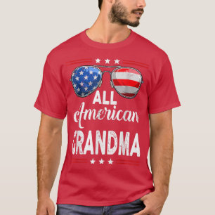 All American Grandma Matching Family Fourth 4th of T-Shirt