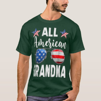 All American Grandma Matching Family Fourth 4th of T-Shirt