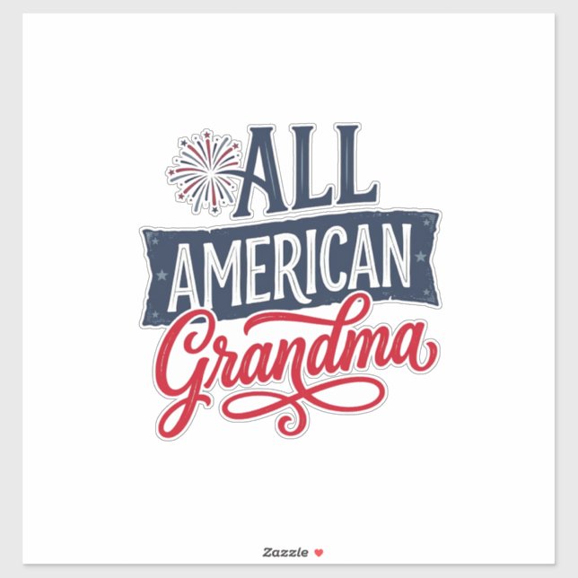 All American Grandma Patriotic Firework Design_1 (Sheet)