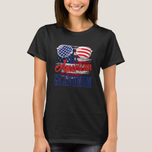 All American Grandmom Sunglasses US Flag 4th of Ju T-Shirt