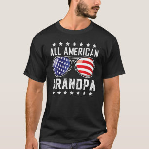 All American Grandpa   4th Of July Sunglasses Fami T-Shirt