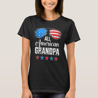 All American Grandpa 4th Of July Sunglasses Family T-Shirt