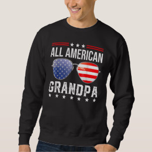 All American Grandpa Matching Family Fourth 4th Of Sweatshirt