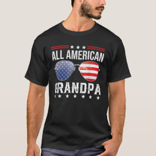 All American Grandpa Matching Family Fourth 4th of T-Shirt