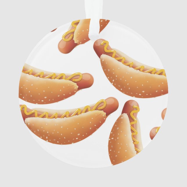 All American Hot Dog. Ornament (Back)