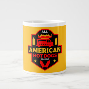 All American Hotdogs Foodies Large Coffee Mug