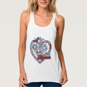 All American Mama Patriotic Flower Shirt Design_1