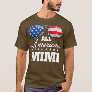 All American Mimi Grandma USA Flag Sunglasses 4th T-Shirt
