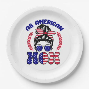 All American Mom-32169 Paper Plate