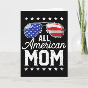 All American Mum 4th Of July Mother's Day Sungles Card