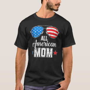 All American Mum Us Flag Sunglasses For Matching 4 T-Shirt