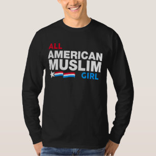 All American Muslim Girl Red White And Blue 4th Of T-Shirt
