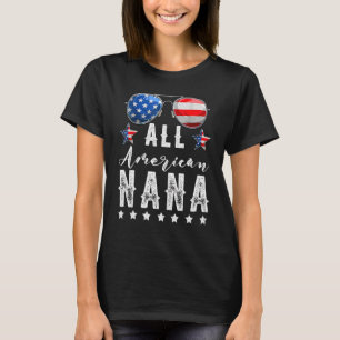 All American Nana 4th Of July Sunglasses Family T-Shirt