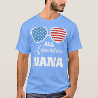 All American Nana Grandma 4th July Matching Family T-Shirt