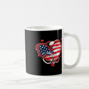 All American Nurse 4th Of July Patriotic Usa Flag Coffee Mug