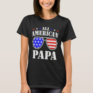 All American Papa 4th of July 2023 All American Br T-Shirt