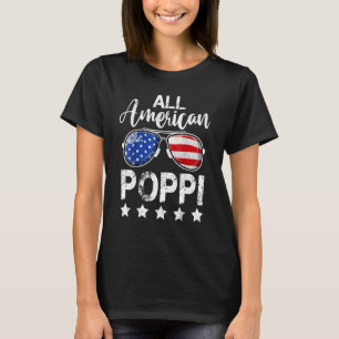 All American Poppi 4th Of July Us Patriotic Pride T-Shirt