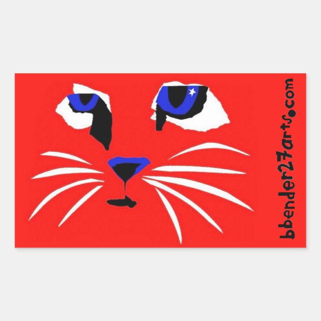 ALL AMERICAN PUSSY  RECTANGULAR STICKER (Front)