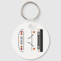 'All American RE' School Bus Keychain