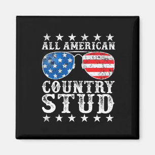 All American Stud Boy Country 4th Of July Usa Flag Magnet