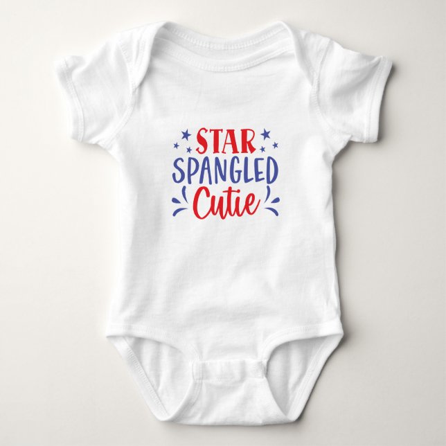All American T-Shirt Baby Bodysuit (Front)