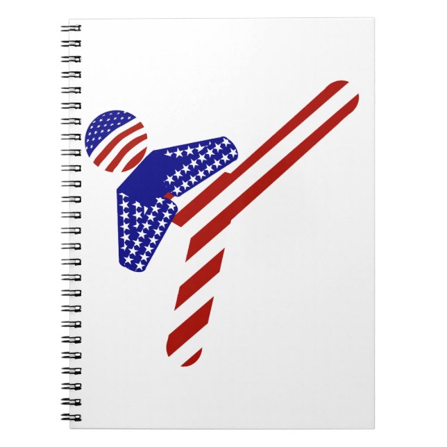 All-American TaeKwondo Kick (1) Notebook (Front)