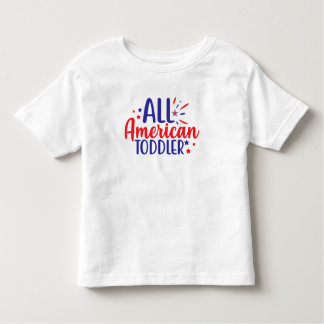 All American Toddler 4th July T-Shirt for Kids