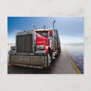 All American Trucker Postcard