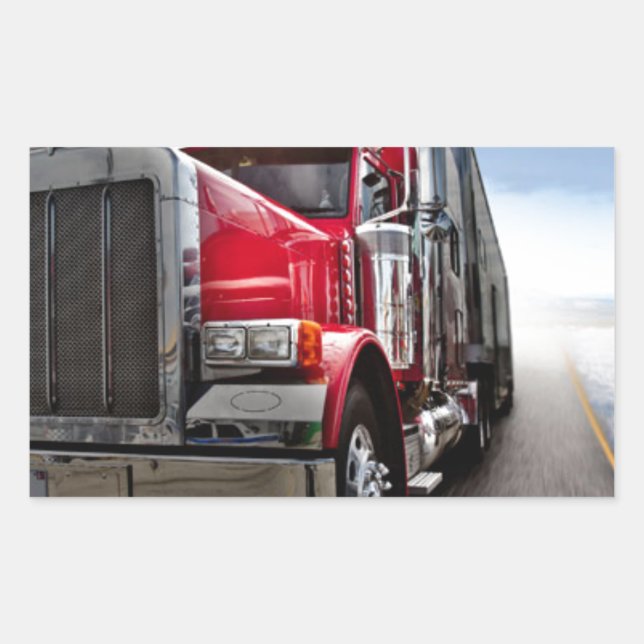 All American Trucker Rectangular Sticker (Front)
