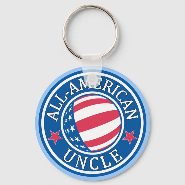 All-American Uncle Key Ring (Front)