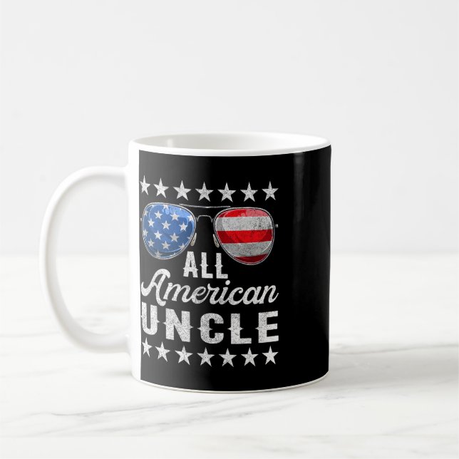 All American Uncle Shirt  Coffee Mug (Left)