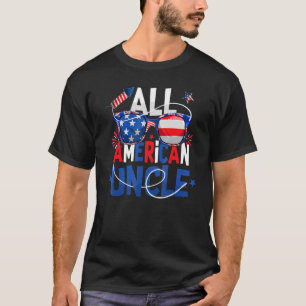 All American Uncle Sunglasses Usa Flag 4th Of Jul T-Shirt