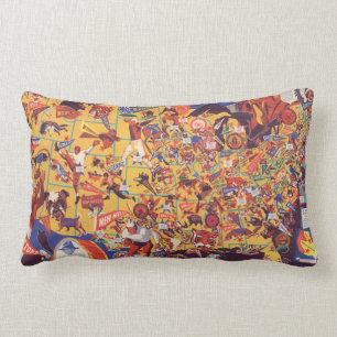 All-American Vintage Football Map Lumbar Cushion