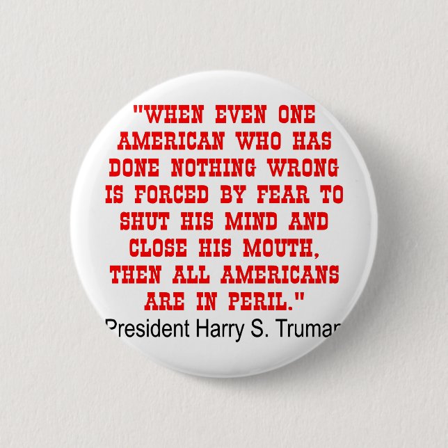 All Americans Are In Peril 6 Cm Round Badge (Front)