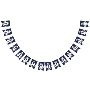 All Anchors Nautical Bunting