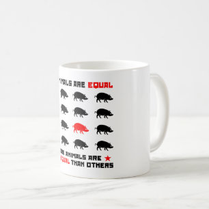 All animals are equal 2 coffee mug