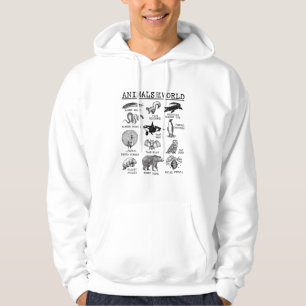 All Animals of the World Vintage Funny Animal Meme Hoodie