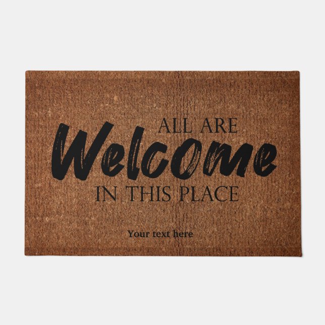 All are welcome doormat (Front)
