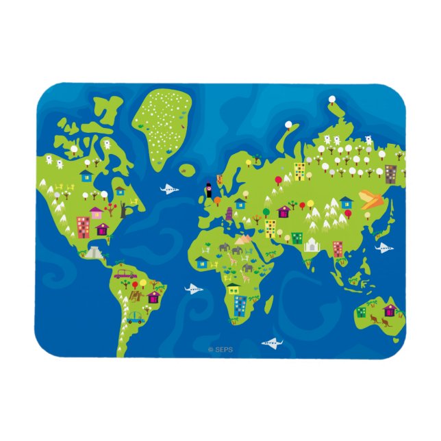 All Around the World Magnet (Horizontal)