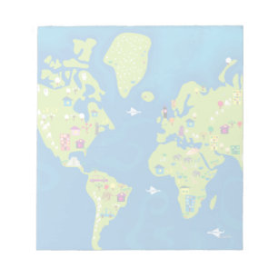 All Around the World Notepad