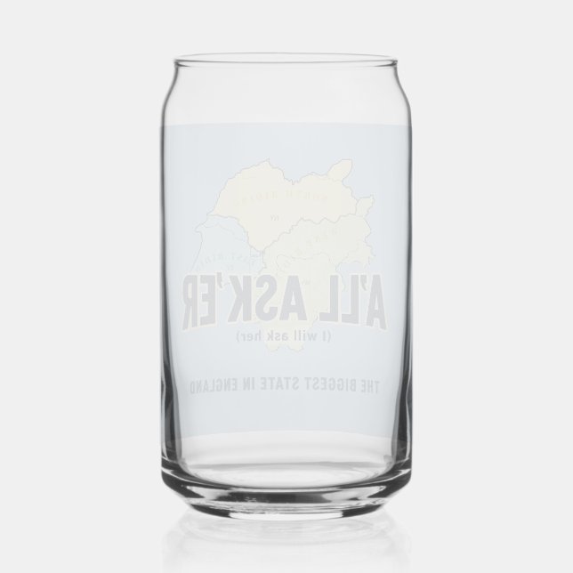 A'll Asker – Yorkshire's Biggest State Can Glass (Front)