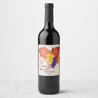 all be wine wine label