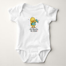 All Beauty No Sleep Cute Duck Baby One Piece