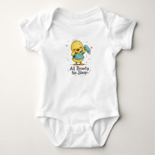 All Beauty No Sleep Cute Duck Baby One Piece Bodysuit