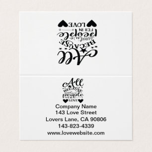 All Because Two People Fell In Love Business Card