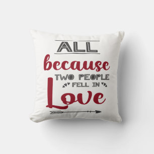 All because two people fell in love with picture cushion