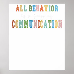all behaviour is a form of communicatio poster
