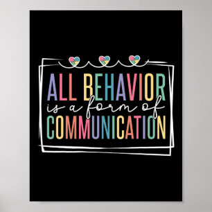 All Behaviour Is A Form Of Communication Poster