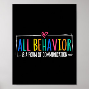 All Behaviour Is A Form Of Communication Sped Teac Poster